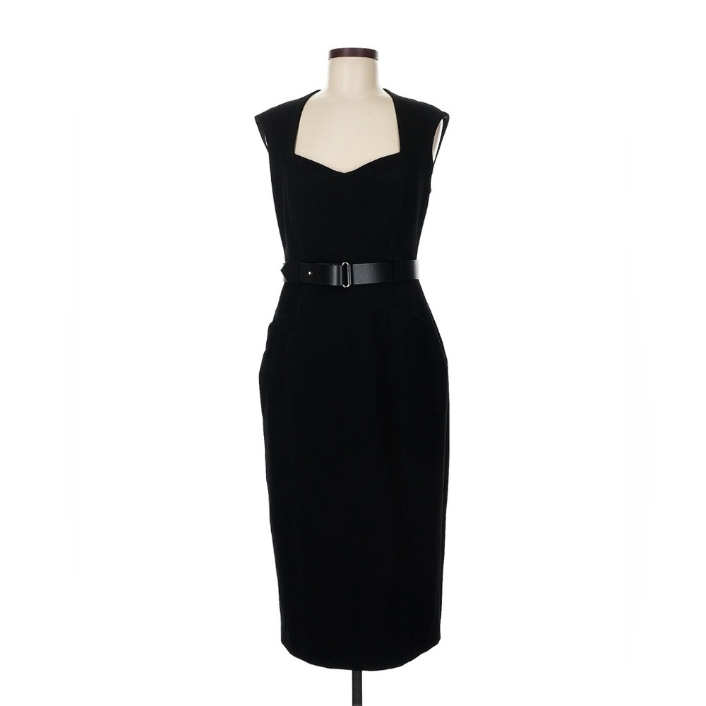 Karen Millen Forever Sleeveless Belted Midi Dress - Picture 5 of 7